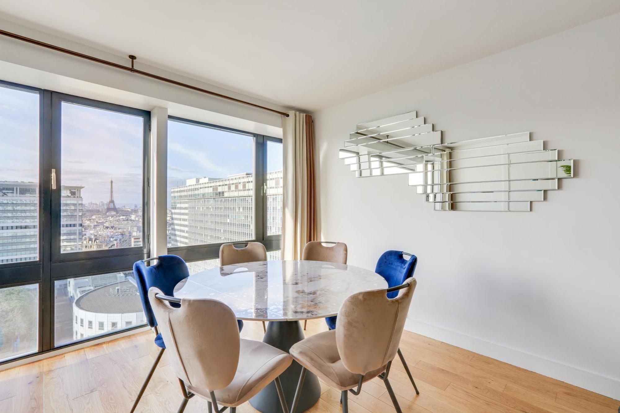 Paris Luxury Apartment 75M2 With Eiffel Tower View, 1 Min Metro, Parking Kültér fotó