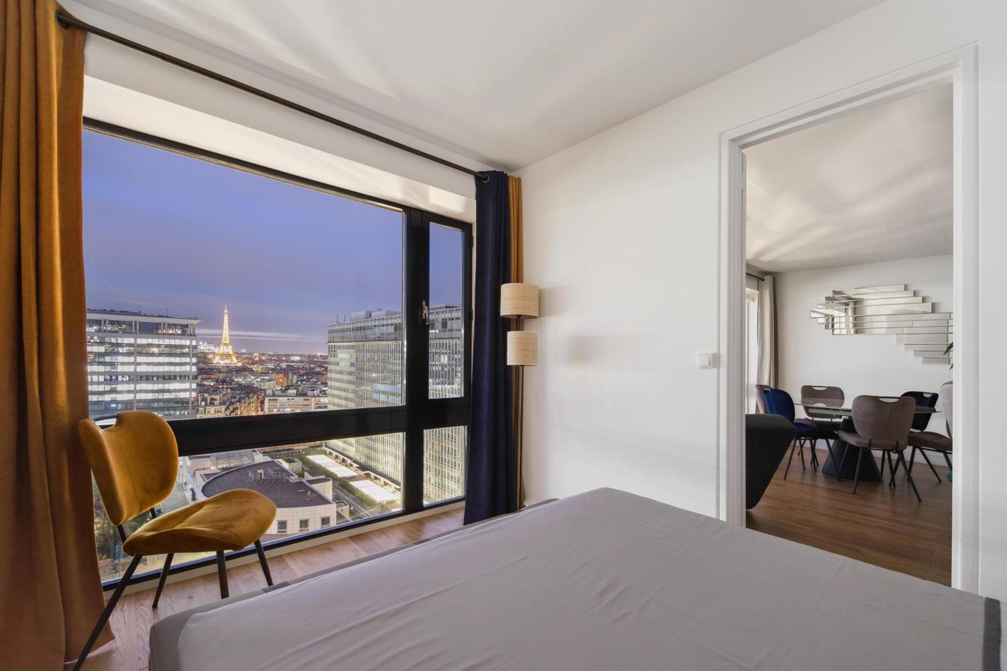 Paris Luxury Apartment 75M2 With Eiffel Tower View, 1 Min Metro, Parking Kültér fotó