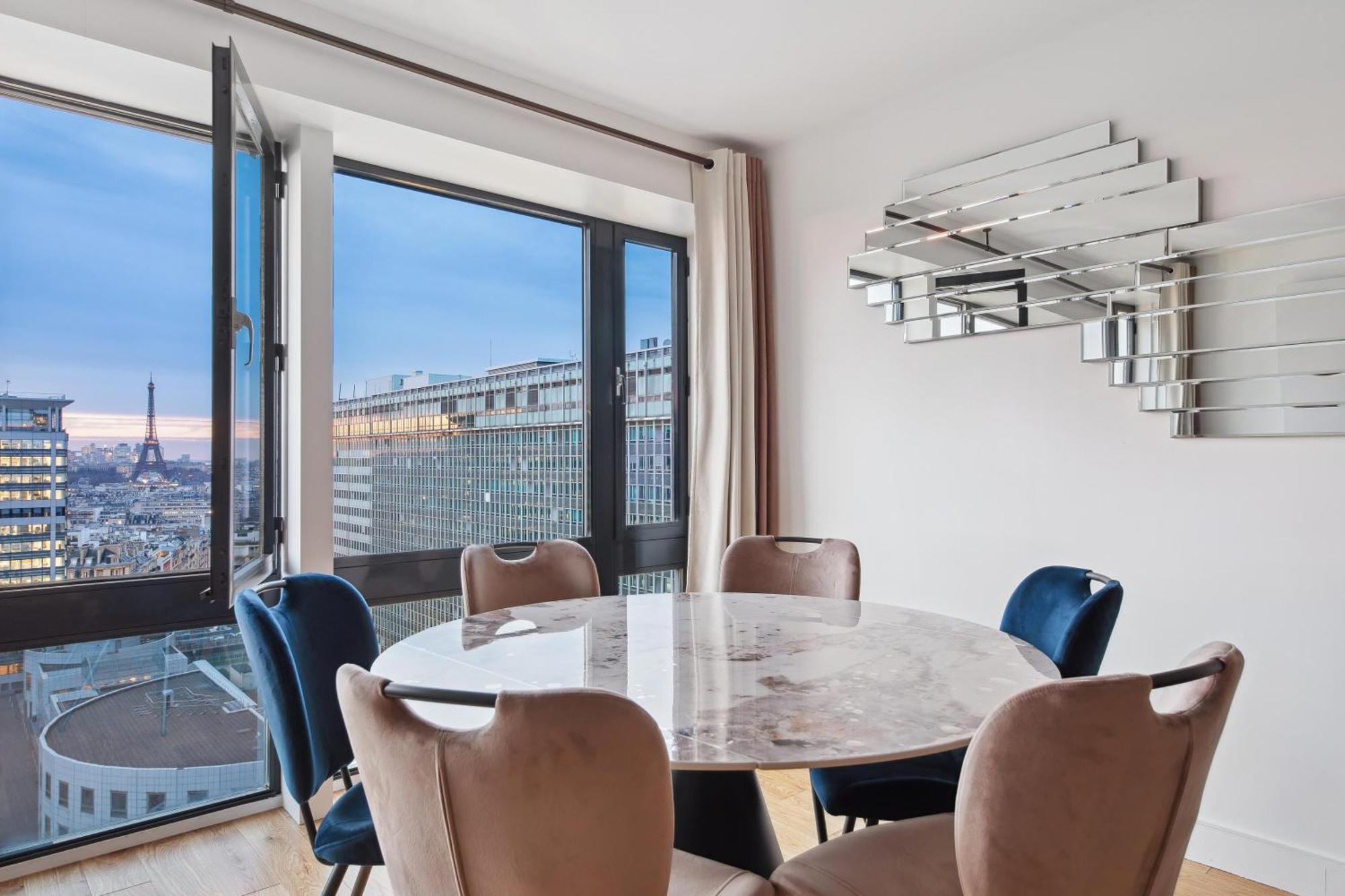 Paris Luxury Apartment 75M2 With Eiffel Tower View, 1 Min Metro, Parking Kültér fotó